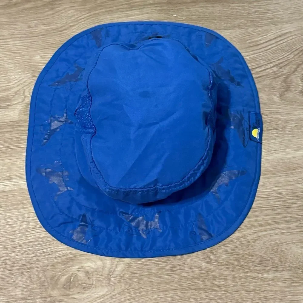 Kid's Sun Protection Zone Blue Shark Bucket Hat 50+ UPF